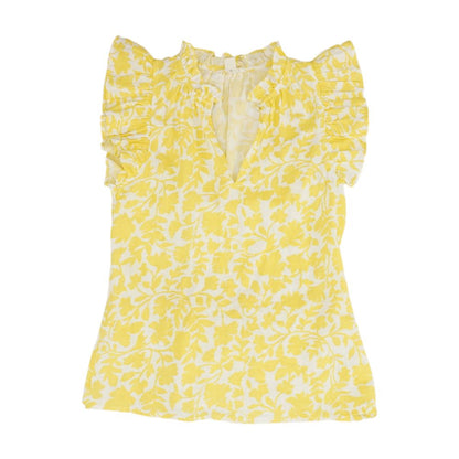 Yellow Floral Blouse