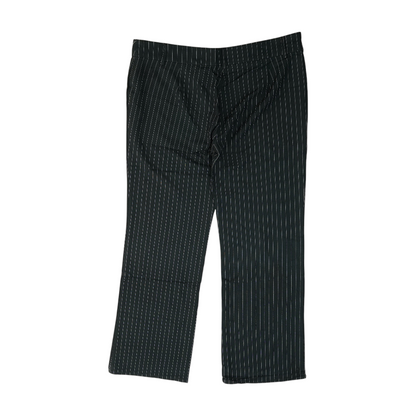 Black Striped Wide Leg Pants