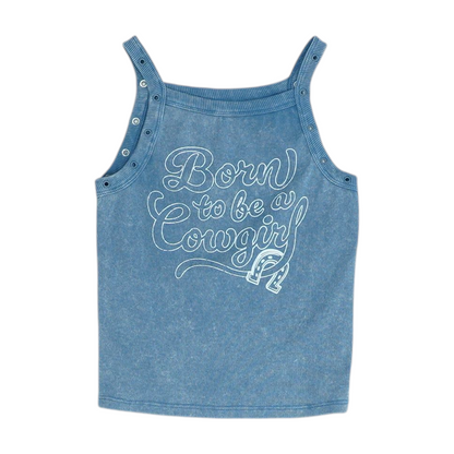 Blue Cropped Blouse