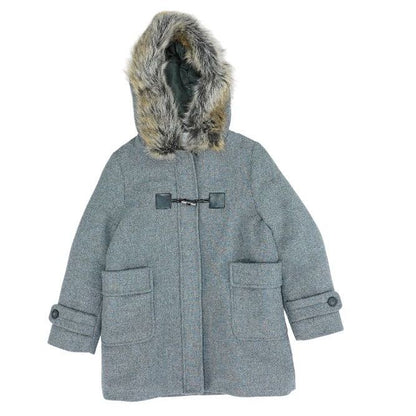 Gray Solid Lightweight Coat
