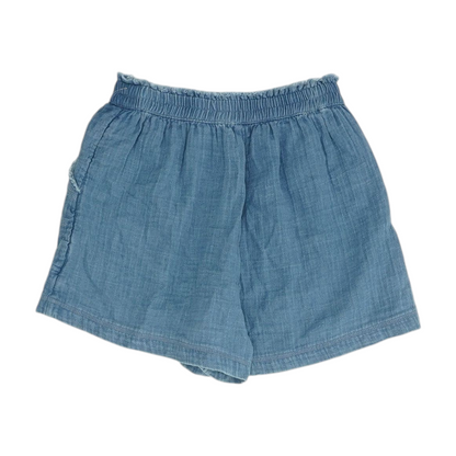 Blue Solid Chino Shorts