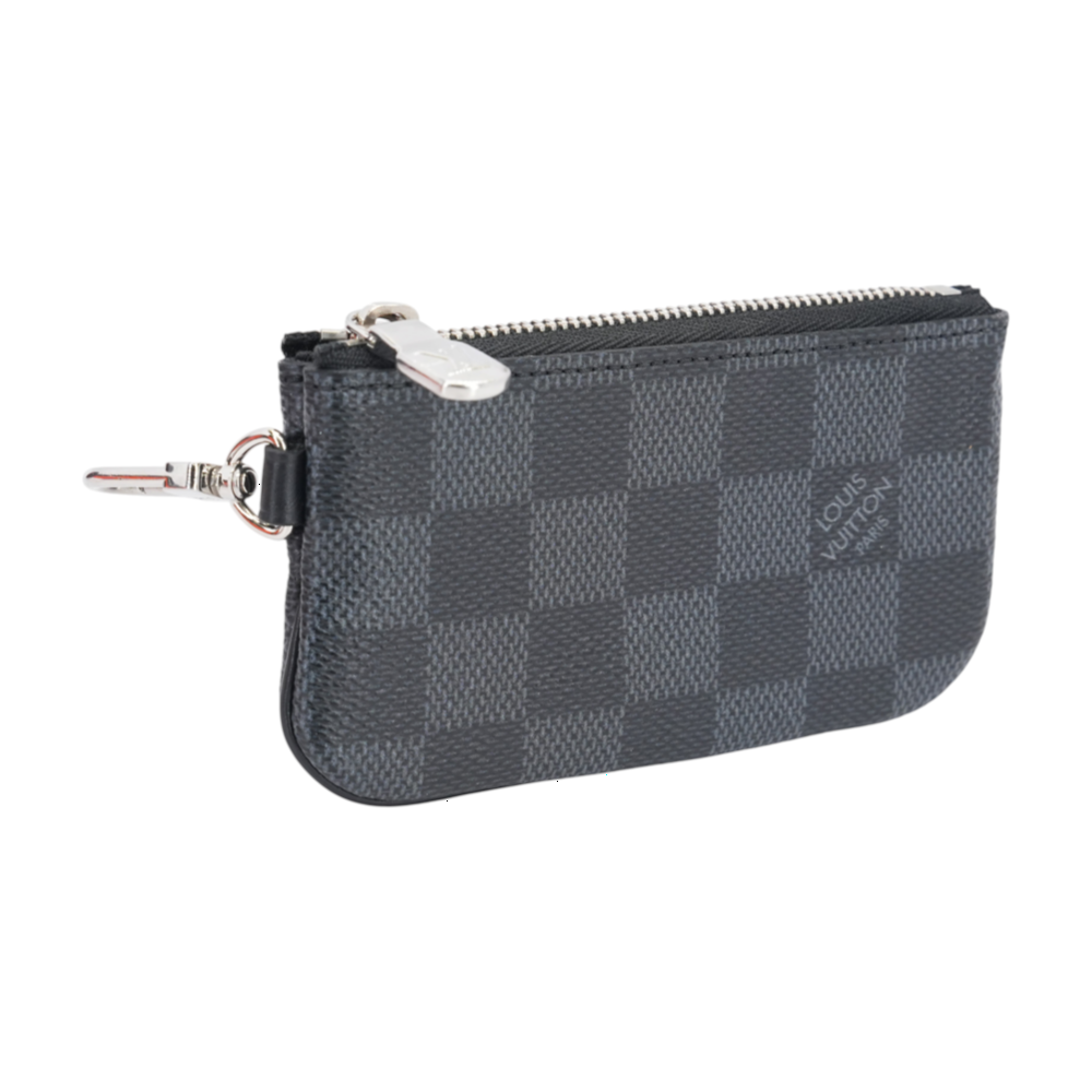 Damier Graphite Clip on Coin Pouch