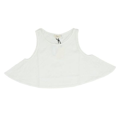 White Cropped Blouse