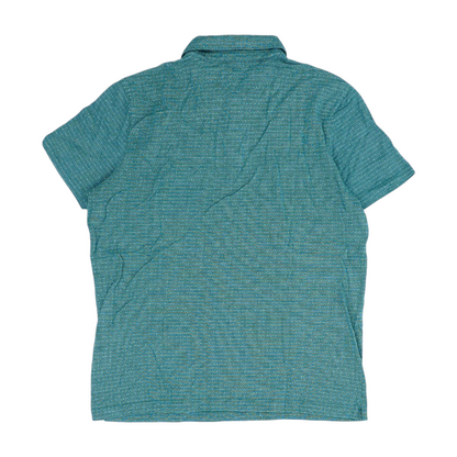 Green Print Short Sleeve Polo