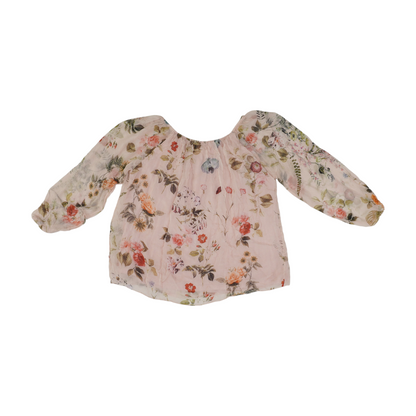 Pink Floral Blouse