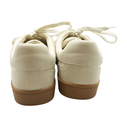 Beige Low-Top Athletic Shoes