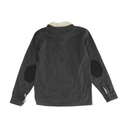 Charcoal Chevron Long Sleeve Polo
