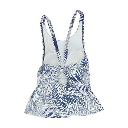 White Floral Swim Top