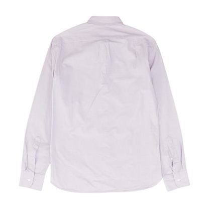 Purple Solid Long Sleeve Button Down