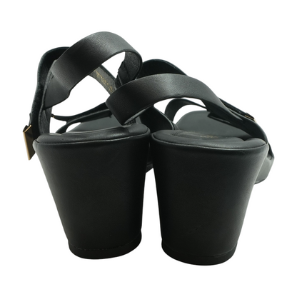 Black Wedge Heels