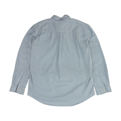 Blue Striped Long Sleeve Button Down