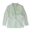 Beige Solid Blazer