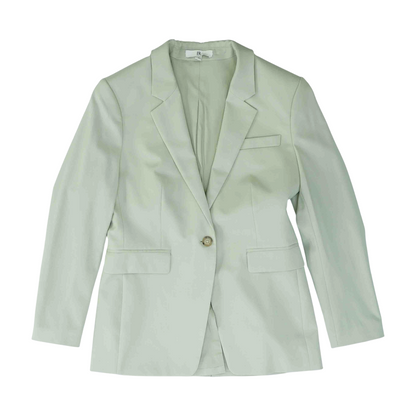 Beige Solid Blazer