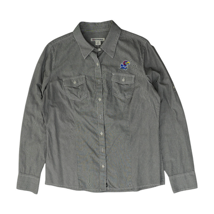 Gray Striped Button Down