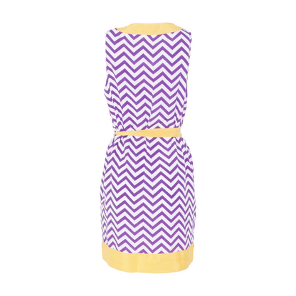 White Chevron Mini Dress
