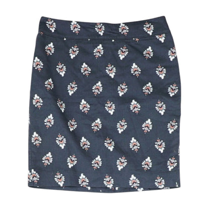 Charcoal Geometric Midi Skirt