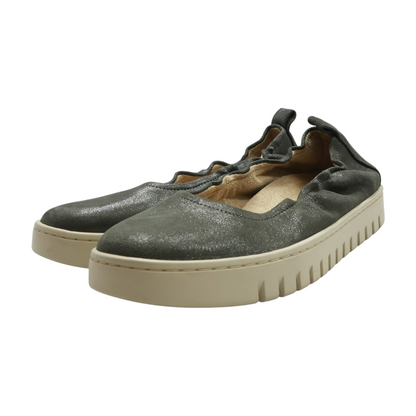 Gray Slip-On Flats