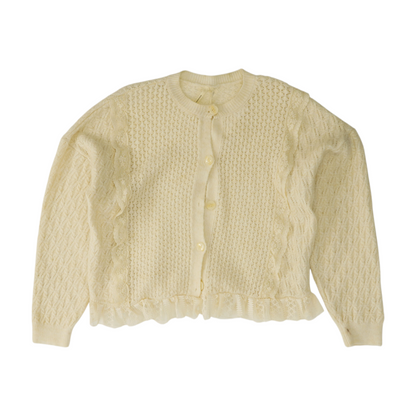 Cream Cardigan Sweater