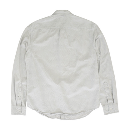 Gray Polka Dot Long Sleeve Button Down