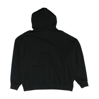Black Solid Hoodie Pullover