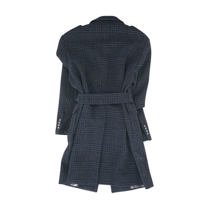 Navy Abstract Coat