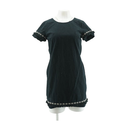 Black Solid Mini Dress