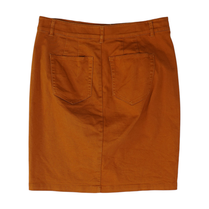 Rust Petite Mini Skirt