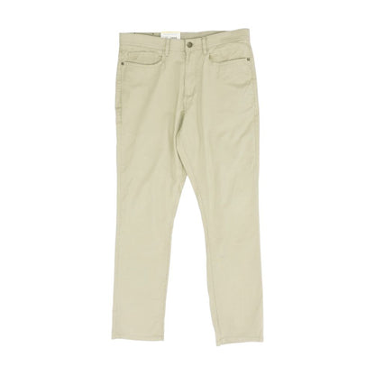 Khaki Solid Five Pocket Pants