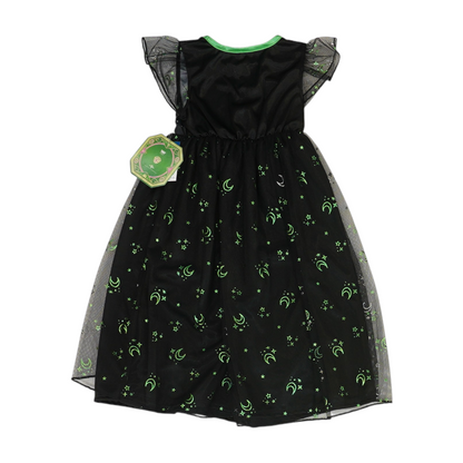 Black Print Gown