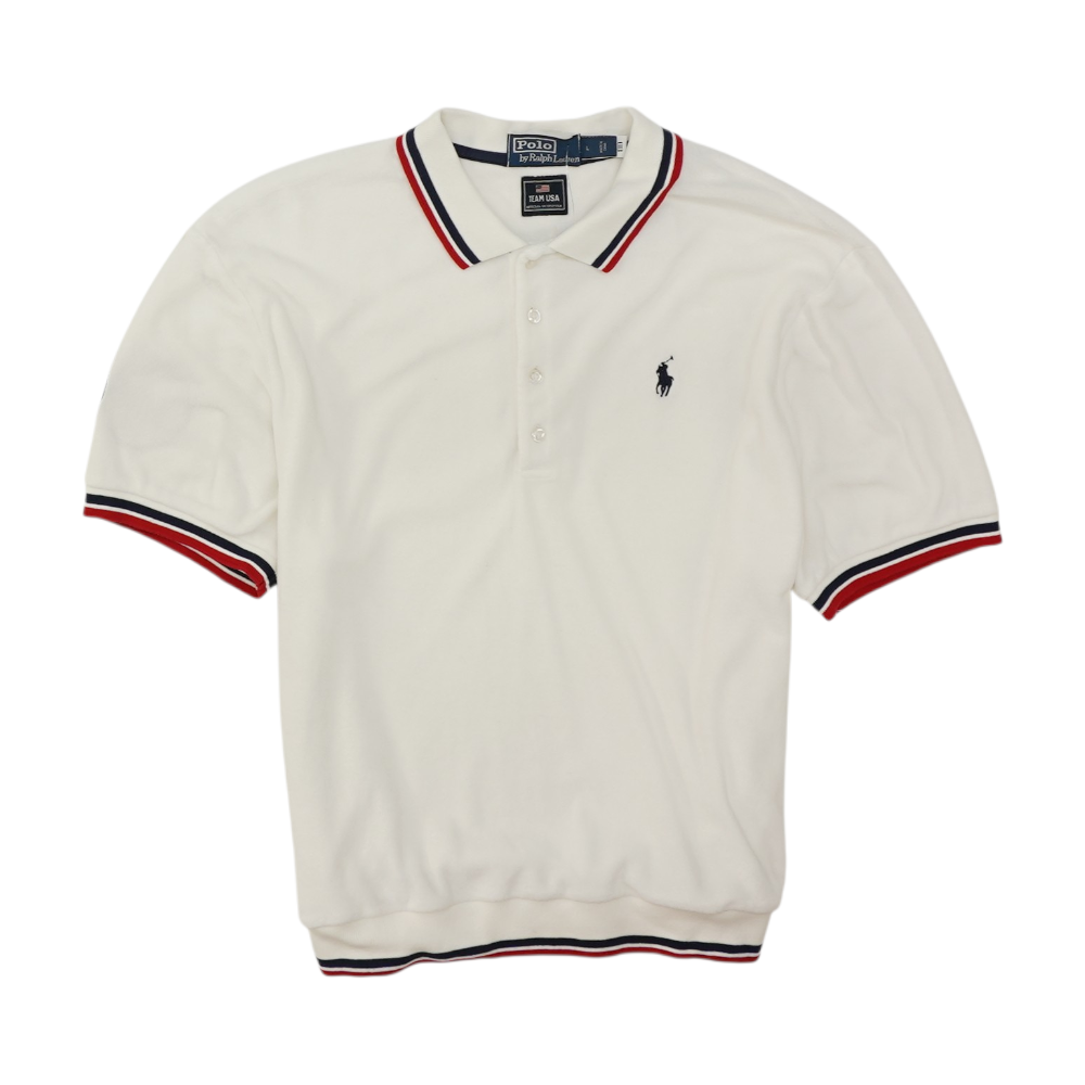 White Solid Short Sleeve Polo