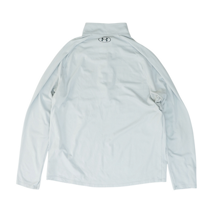 Gray Solid 1/4 Zip Pullover