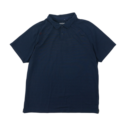 Navy Solid Short Sleeve Polo
