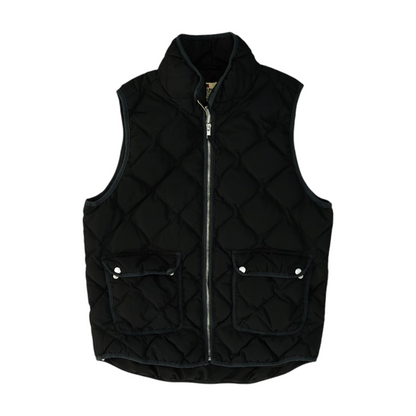 Black Solid Active Vest