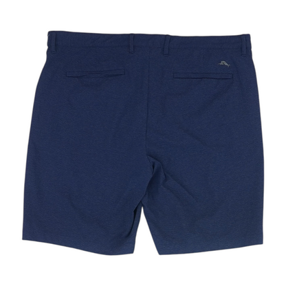 Navy Check Active Shorts
