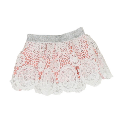 White Floral Skirt