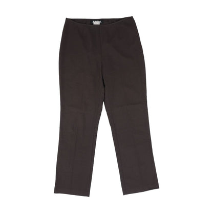 Brown Solid Dress Pants