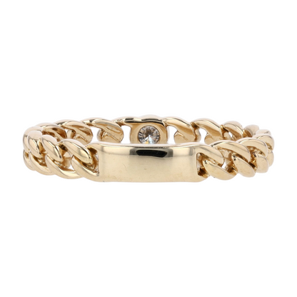 1/10 ctw 14K Yellow Gold Diamond Band Ring