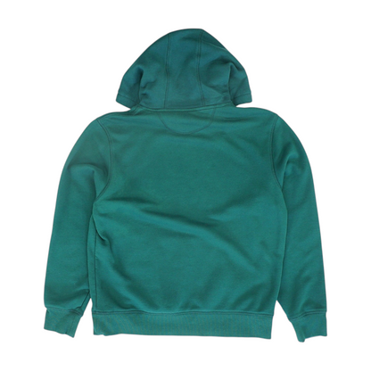 Green Solid Hoodie Pullover