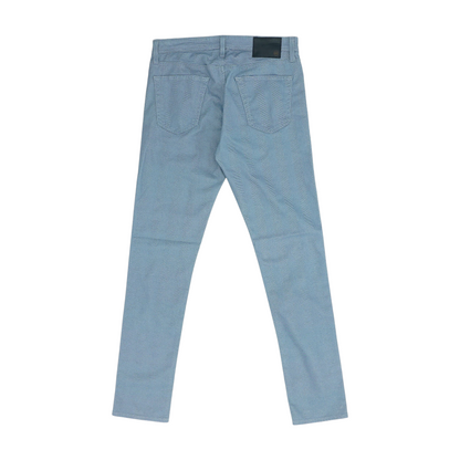Blue Chevron Slim Pants