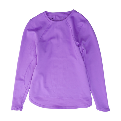 Purple Solid Sweatshirt Pullover