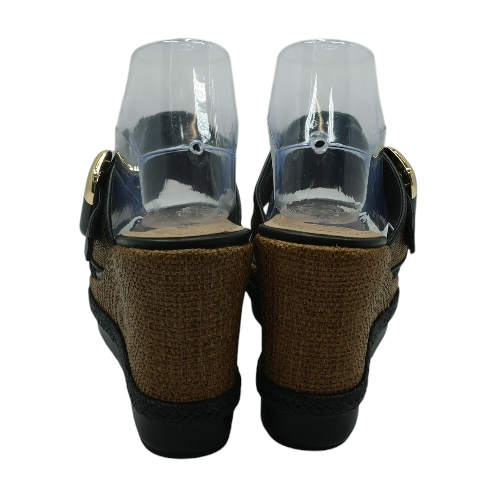 Brown Wedged Sandals