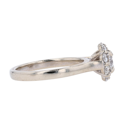 9/10 ctw 14K White Gold Diamond Engagement Ring
