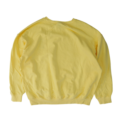 Yellow Solid Sweatshirt Pullover