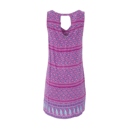 Purple Floral Mini Dress