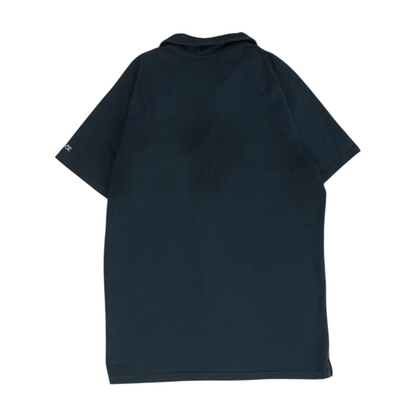 Navy Solid Short Sleeve Polo