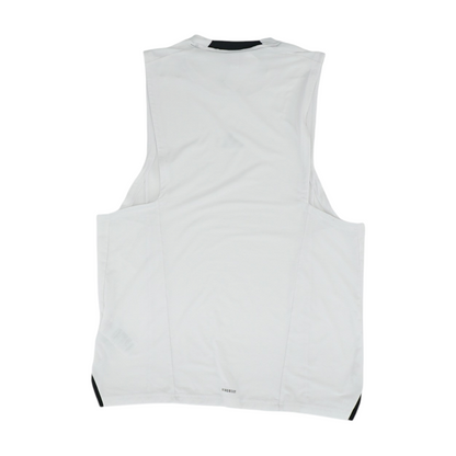 White Solid Active Tank