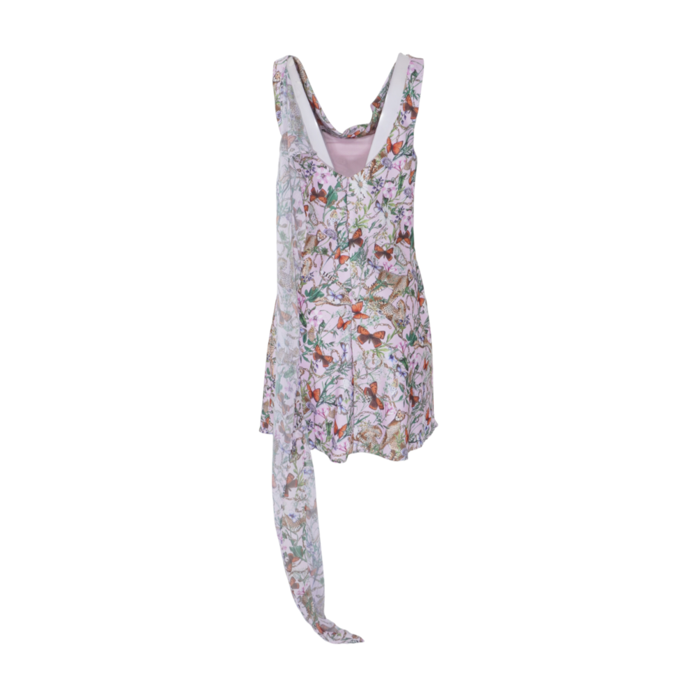 Avec Les Filles Pink Floral Mini Dress – Image 2