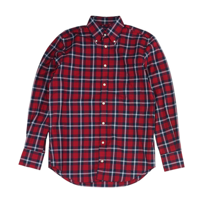 Red Check Long Sleeve Button Down