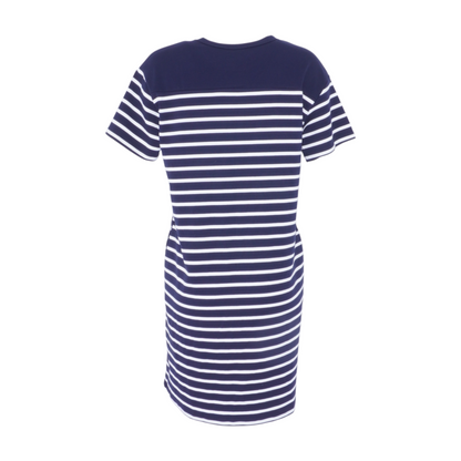 Navy Striped Mini Dress