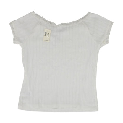White Knit Top